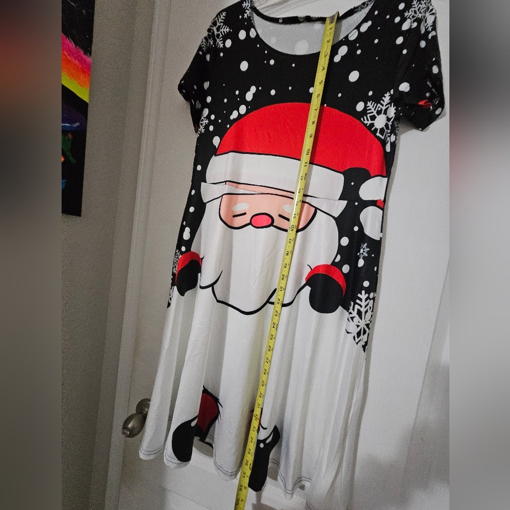 Santa Claus Graphic Dress Size Large - Picture 5 of 9